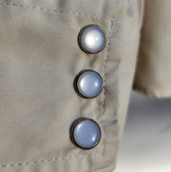 Mens cream pearl snap button down - Picture 3 of 5
